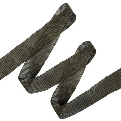 Окантовочная лента-бейка, цвет Тёмно-Серый 22мм (на отрез)  в Раменском