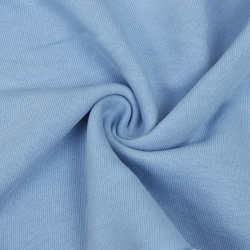 Ткань Футер 3-х нитка, Петля, цвет Светло-Голубой (на отрез)  в Раменском
