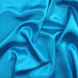 *Ткань Атлас-сатин, цвет Голубой (на отрез)  в Раменском