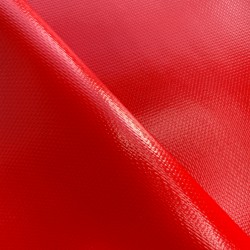 Тентовый материал ПВХ 600 гр/м2 плотная, Красный (Ширина 150см), на отрез  в Раменском, 600 г/м2, 1189 руб
