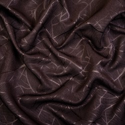 Ткань Блэкаут для штор &quot;Ледовое тиснение цвет Темно-Коричневый&quot; (на отрез)  в Раменском