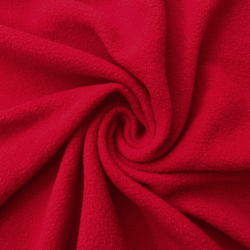 Флис Односторонний 130 гр/м2, цвет Красный (на отрез)  в Раменском