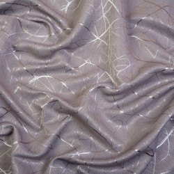 Ткань Блэкаут для штор светозатемняющая 75% &quot;Ледовое тиснение  Серый&quot;   в Раменском