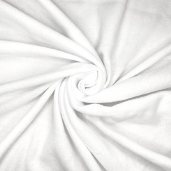 Флис Односторонний 130 гр/м2, цвет Белый (на отрез)  в Раменском