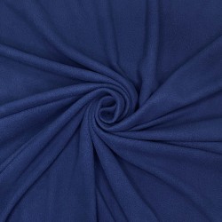 Флис Односторонний 130 гр/м2, цвет Темно-синий (на отрез)  в Раменском