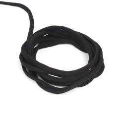 Шнур для одежды 4,5 мм, цвет Чёрный (на отрез)  в Раменском
