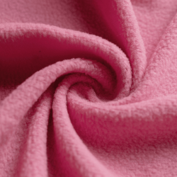 Флис Односторонний 130 гр/м2, цвет Розовый (на отрез)  в Раменском