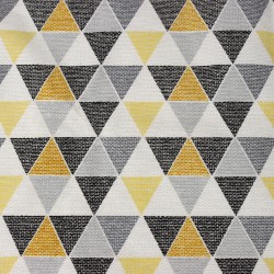 Интерьерная ткань Дак (DUCK), принт &quot;Малые Треугольники&quot; (на отрез)  в Раменском