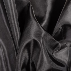 Ткань подкладочная Таффета 190Т, цвет Черный (на отрез)  в Раменском
