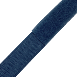 Контактная лента 25мм цвет Синий (велькро-липучка, на отрез)  в Раменском
