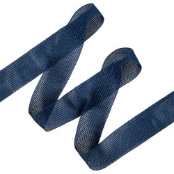 Окантовочная лента-бейка, цвет Синий 22мм (на отрез)  в Раменском