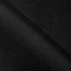 Прорезиненная ткань Оксфорд 600D ПВХ, Черный (на отрез)  в Раменском