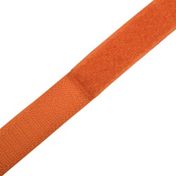 Контактная лента 25мм цвет Оранжевый (велькро-липучка, на отрез)  в Раменском