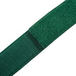 Контактная лента 40мм (38мм) цвет Зелёный (велькро-липучка, на отрез)  в Раменском