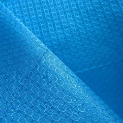 Ткань Оксфорд 300D PU Рип-Стоп СОТЫ, цвет Голубой (на отрез)  в Раменском