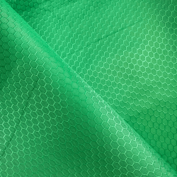 Ткань Оксфорд 300D PU Рип-Стоп СОТЫ, цвет Зелёный (на отрез)  в Раменском