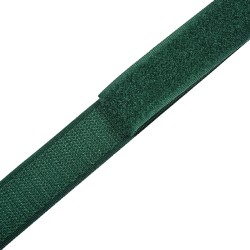 Контактная лента 25мм цвет Зелёный (велькро-липучка, на отрез)  в Раменском
