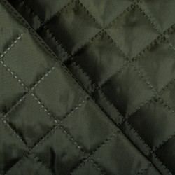 Стеганая подкладочная ткань с синтепоном (100гр/м2), цвет Хаки (на отрез)  в Раменском