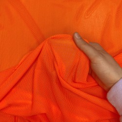 Трикотажная Сетка 75 г/м2, цвет Оранжевый (на отрез)  в Раменском