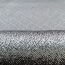 Ткань Блэкаут для штор светозатемняющая 100% &quot;Орнамент Серый&quot; (на отрез)  в Раменском